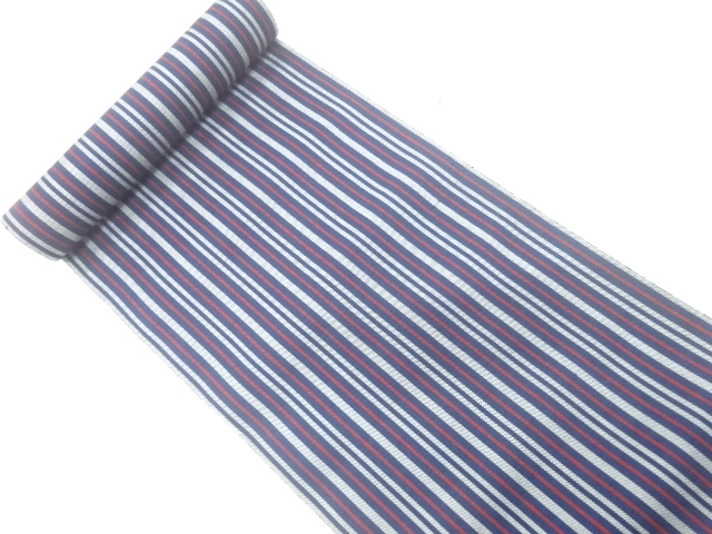 JAPANESE KIMONO / ANTIQUE BOLT FOR HASSUN OBI / WOVEN STRIPE